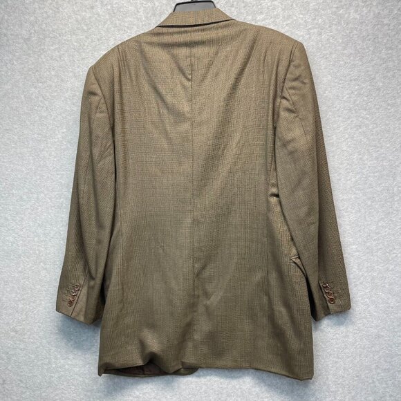 Canali Super 120s Wool Suit Mens 56R Brown 35x29 Pleated Pants 2-Piece - Picture 4 of 16